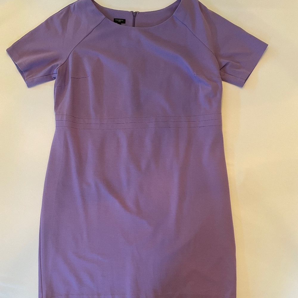 Talbots lilac short sleeve knit dress 16W